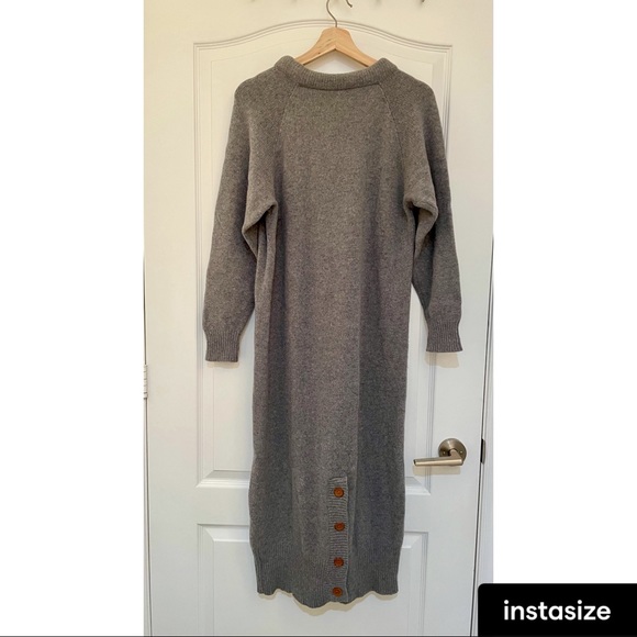 Long Sweater Dress 100% Wool - Picture 3 of 3